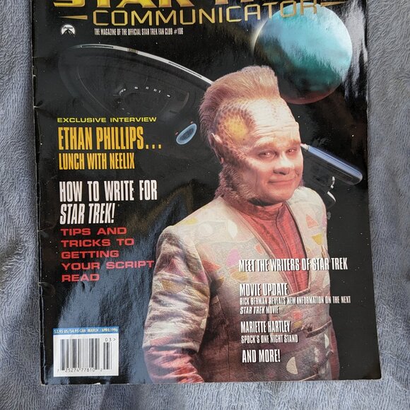 1996 STAR TREK COMMUNICATOR Magazine #106 Ethan Phillips - Picture 3 of 7